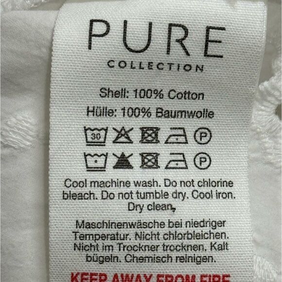 PURE COLLECTION EYELET TOP. - Picture 7 of 7